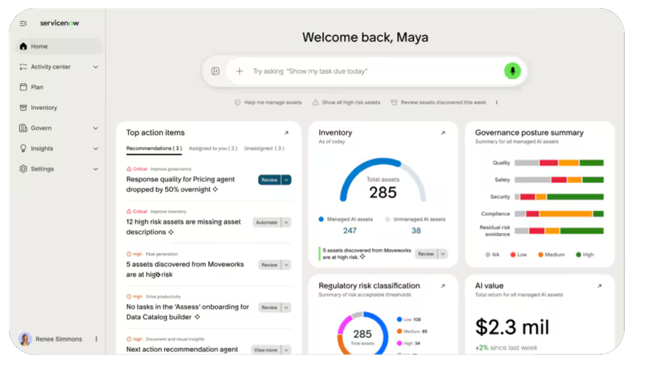 ServiceNow AI Control Tower: Managing AI Agents at Enterprise Scale