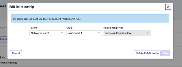 Edit Relationship