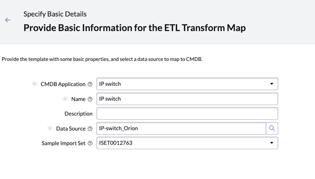 ETL Transform Map