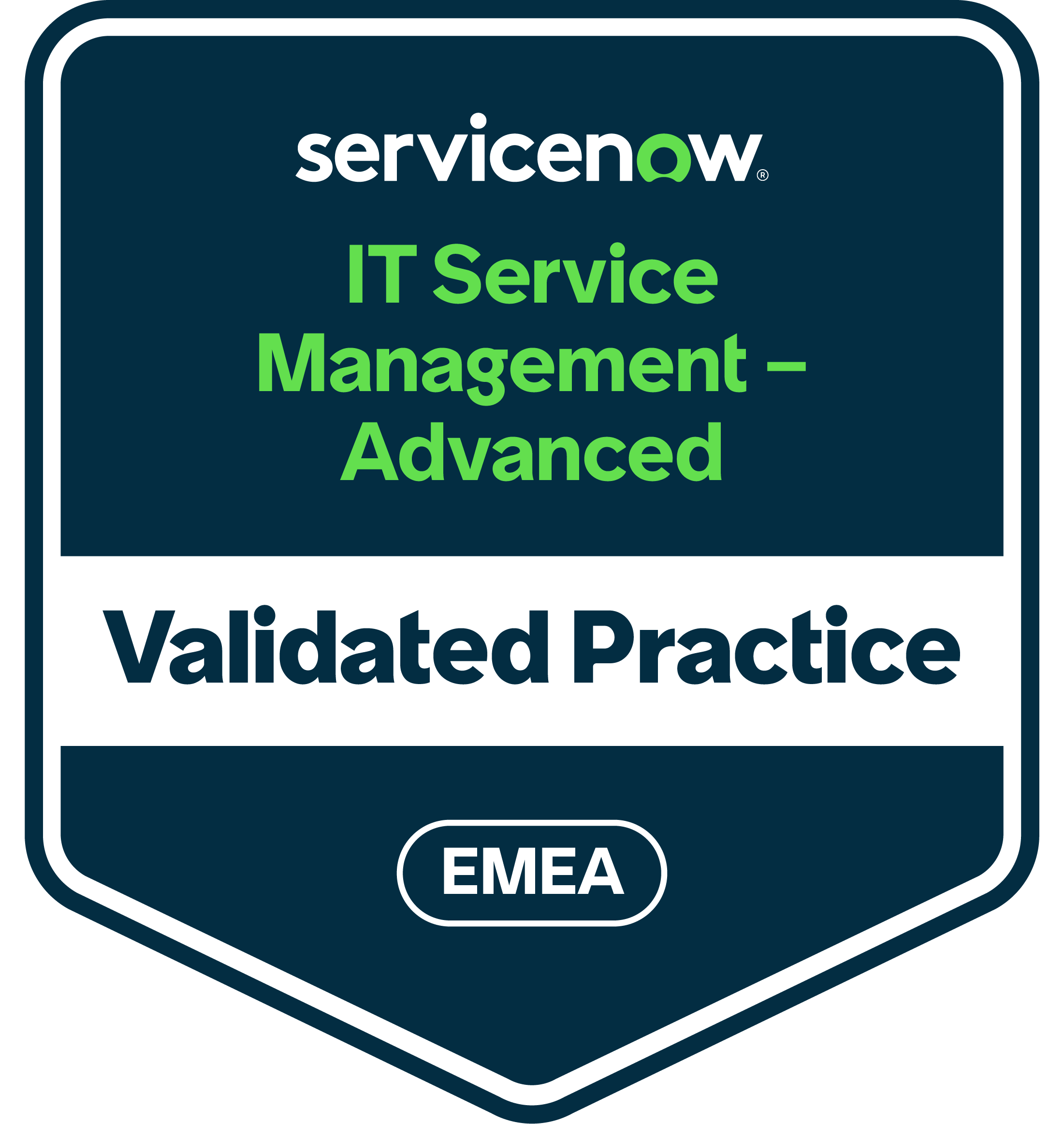 IT Service Management Advanced, Validated Practice EMEA